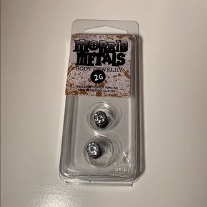 Size 2G diamond plugs with black exterior